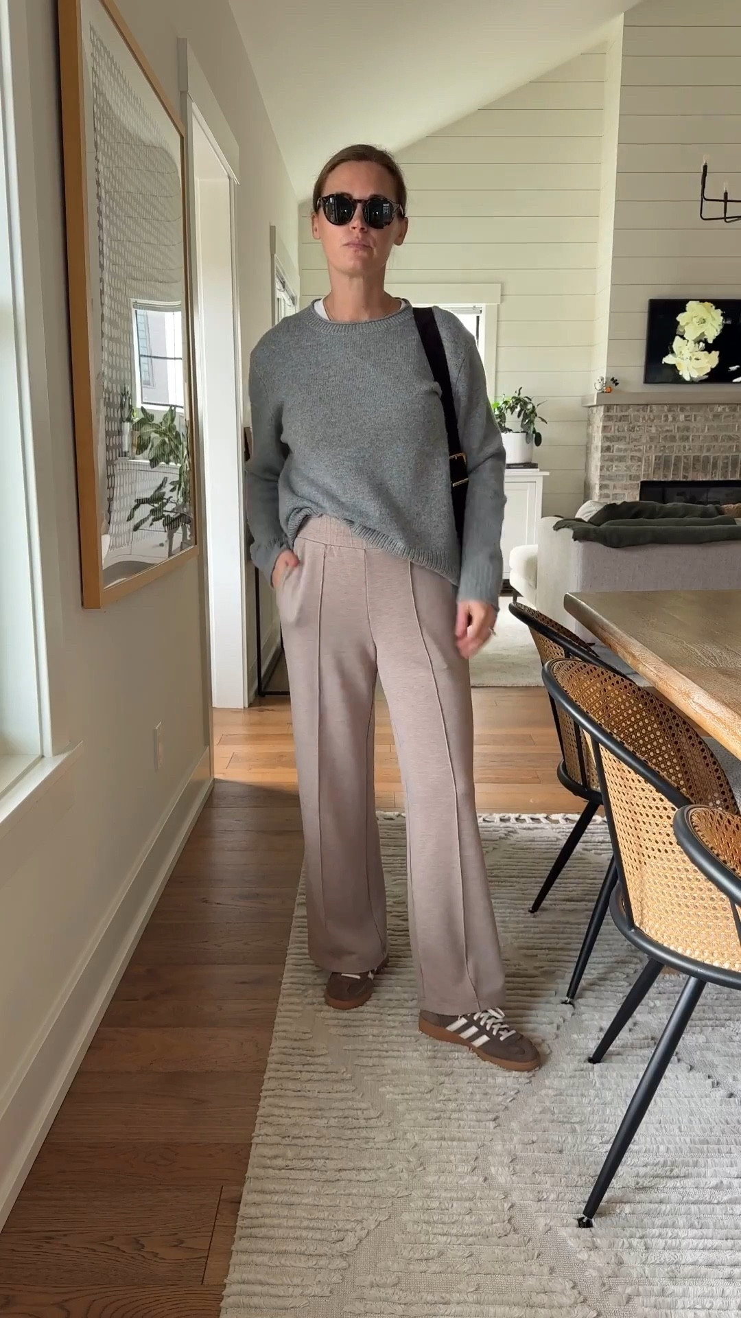 Sweater size small
Pants size XS - 28” inseam

#LTKStyleTip #LTKOver40 #LTKSeasonal