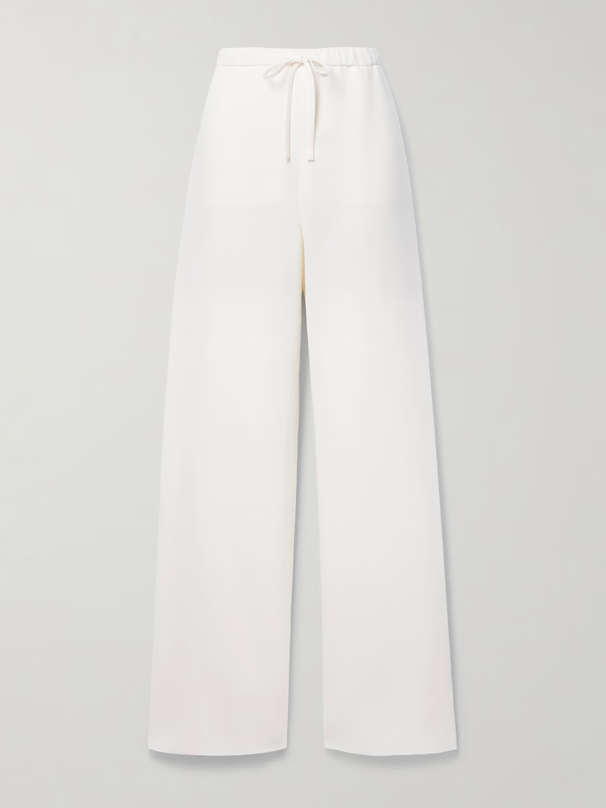 Valentino Garavani - Silk Crepe De Chine Wide-leg Pants - White - IT42 | NET-A-PORTER APAC