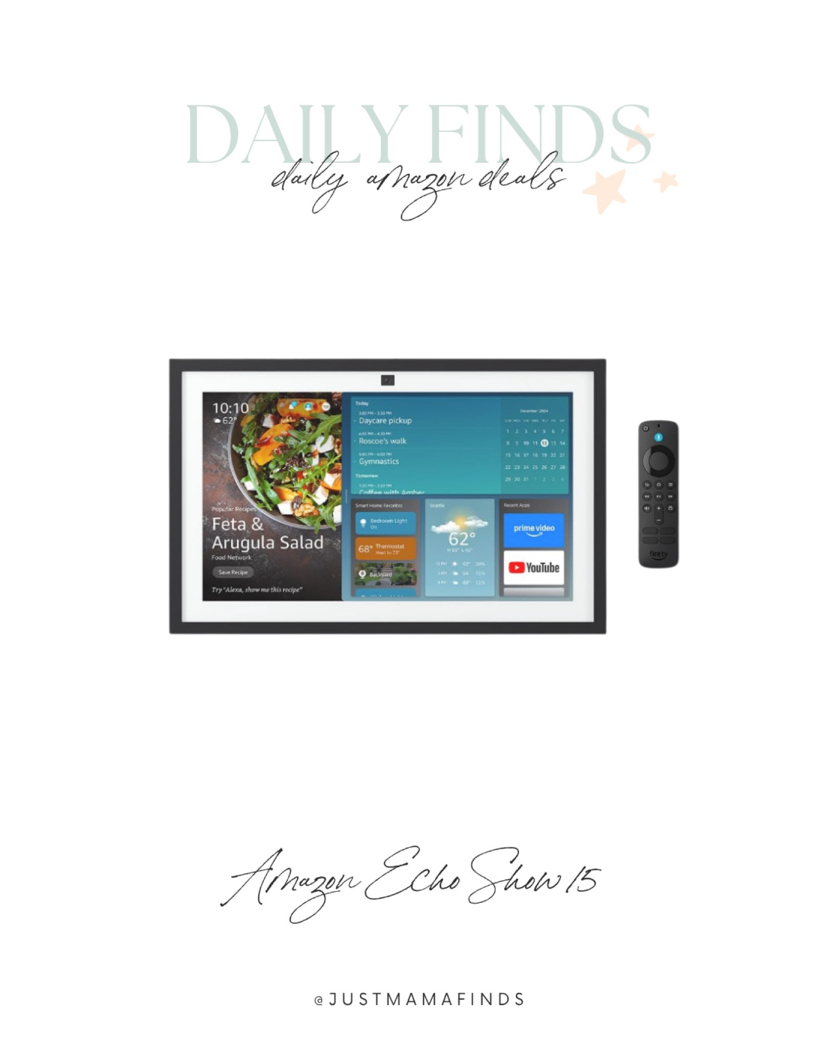 Echo show 15 is on Amazon daily deals! 

#LTKSaleAlert #LTKHome #LTKU
