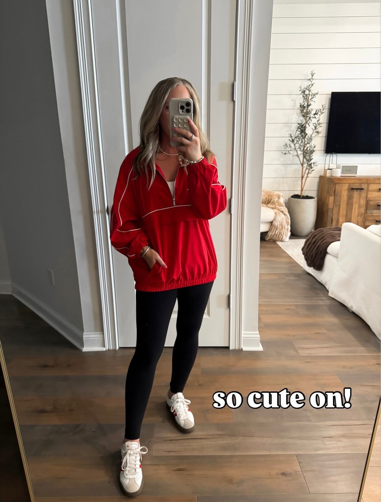 Amazon fashion Amazon finds sports mom outfits athleisure outfit, casual spring outfit, casual summer outfit, casual mom outfit, softball mom, baseball mom, football mom, soccer mom outfit windbreaker jacket and no front seam leggings 

#LTKOver40 #LTKActive