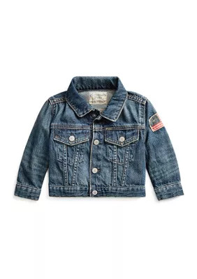 Ralph Lauren Childrenswear Baby Boys Denim Trucker Jacket, 18 Months | Belk