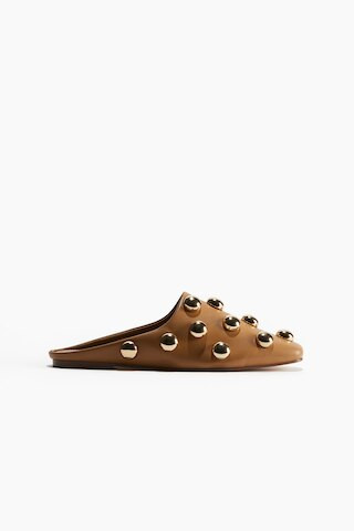 H & M - Embellished mules - Beige | H&M (UK, MY, IN, SG, PH, TW, HK)