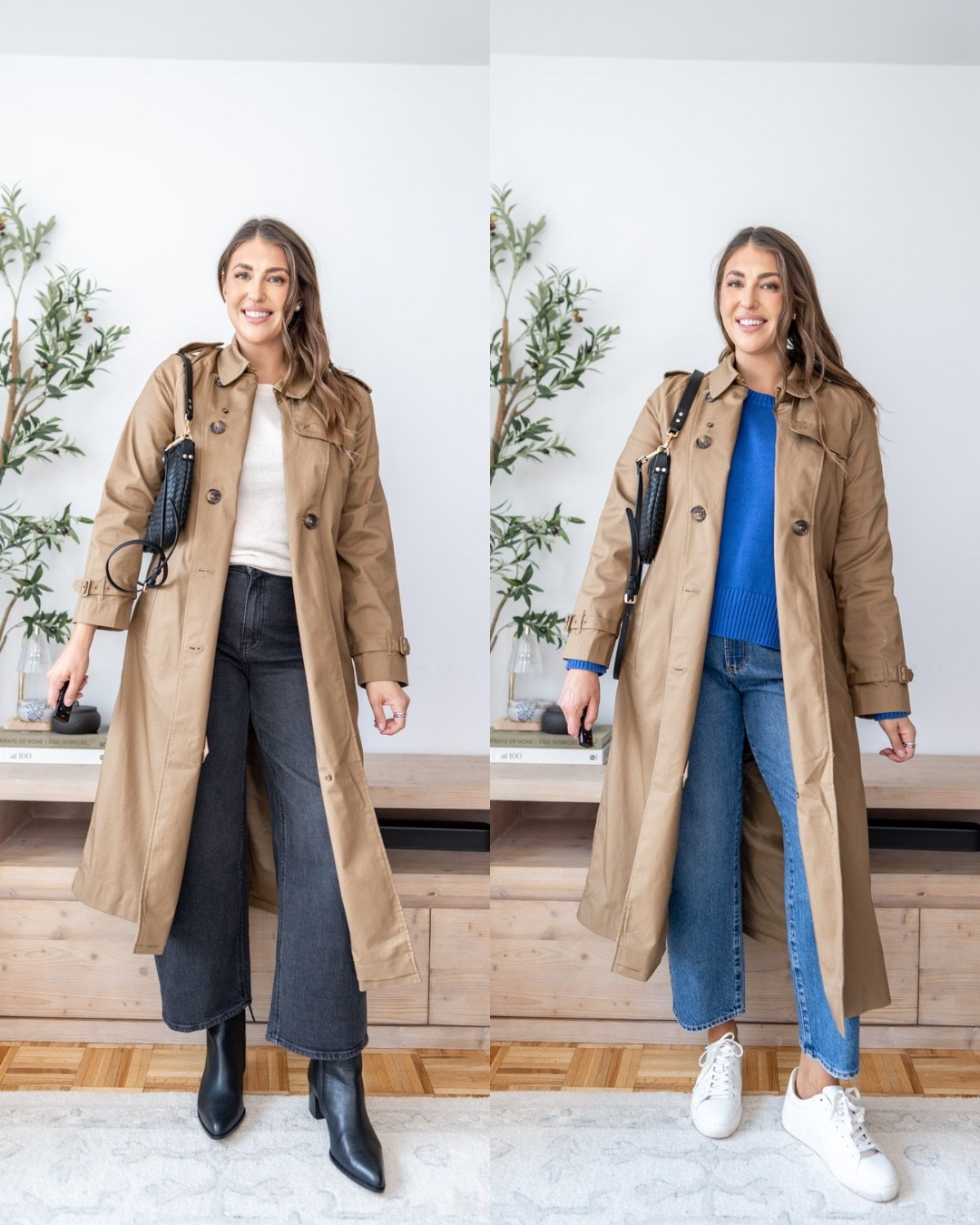Trench coat outfit, fall outfit ideas, classic fall style, straight leg jeans outfit, sweater and jeans, casual chic outfit, neutral fall fashion, transitional outfit, everyday fall style, fall capsule wardrobe

A classic trench makes every fall outfit feel instantly polished 🤎 Style it with neutrals and boots or add a pop of blue with denim and sneakers.

#LTKWorkwear #LTKMidsize #LTKSeasonal