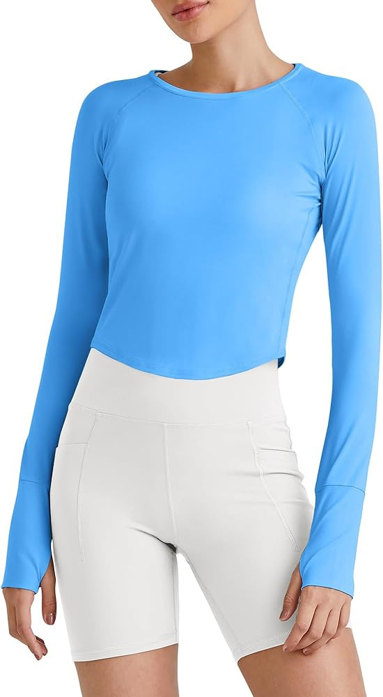 G4Free UPF 50+ Rash Guard for Women Long Sleeve Workout Tops Lightweight Sun Shirts UV Protection... | Amazon (US)