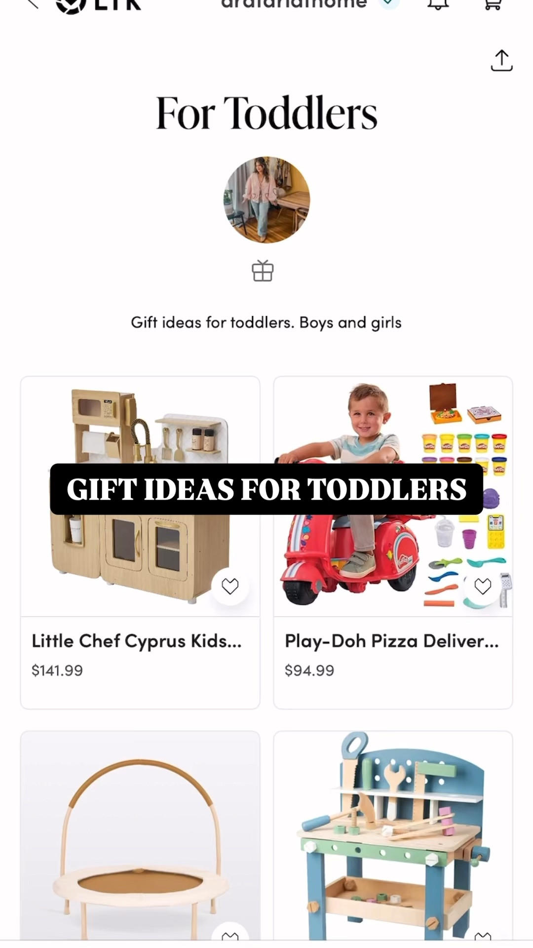 Gift ideas for toddlers, boys and girls. Gifts for kids ages 2-5. 



#LTKHoliday #LTKKids #LTKGiftGuide
