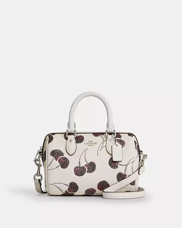 Mini Rowan Crossbody Bag With Cherry PrintRating4.8£199£425(53%)COLOR: Silver/Chalk Multi12345C... | Coach (UK)