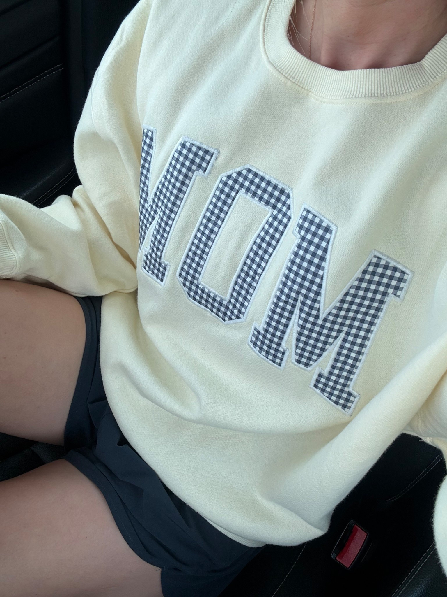 MOM sweatshirt size medium, shorts size small 

#LTKmomlife