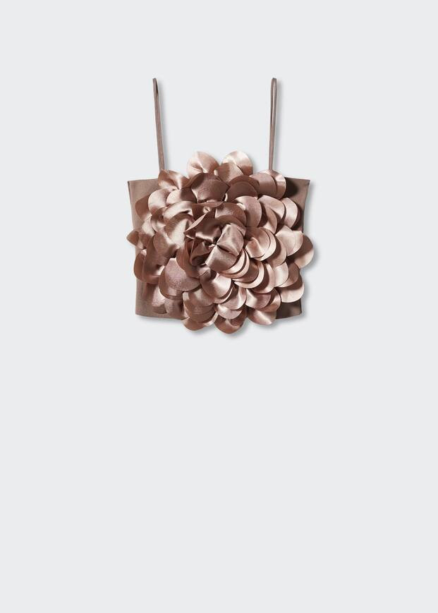 Top mit Blumen-Detail | MANGO (DE)