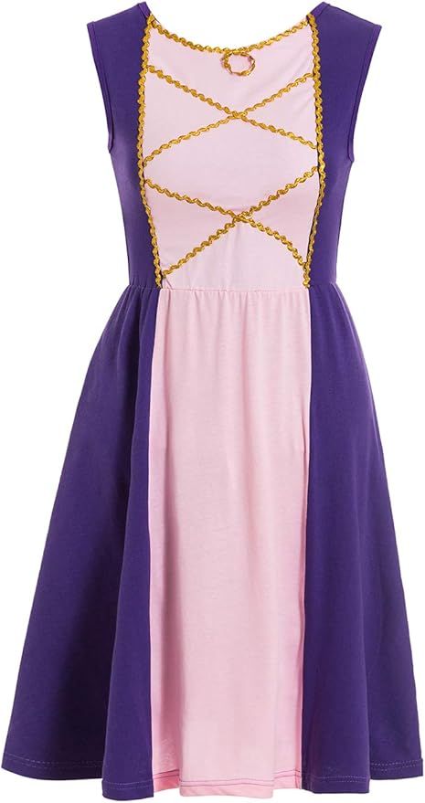 Adult Rapunzel Dress Womens Princess Costume Party Purple Victorian Dress Princess Rapunzel Costu... | Amazon (US)