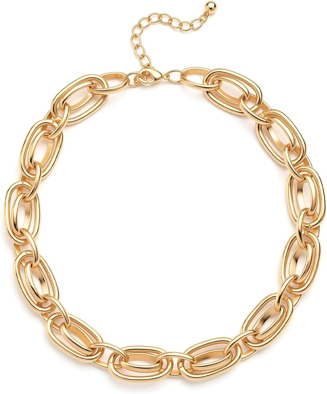 Gold Chunky Necklace for Women: Trendy Choker Chain Necklace Statement | Amazon (US)