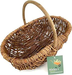 Nutley's Small Rustic Willow Vegetable Trug Basket | Amazon (US)