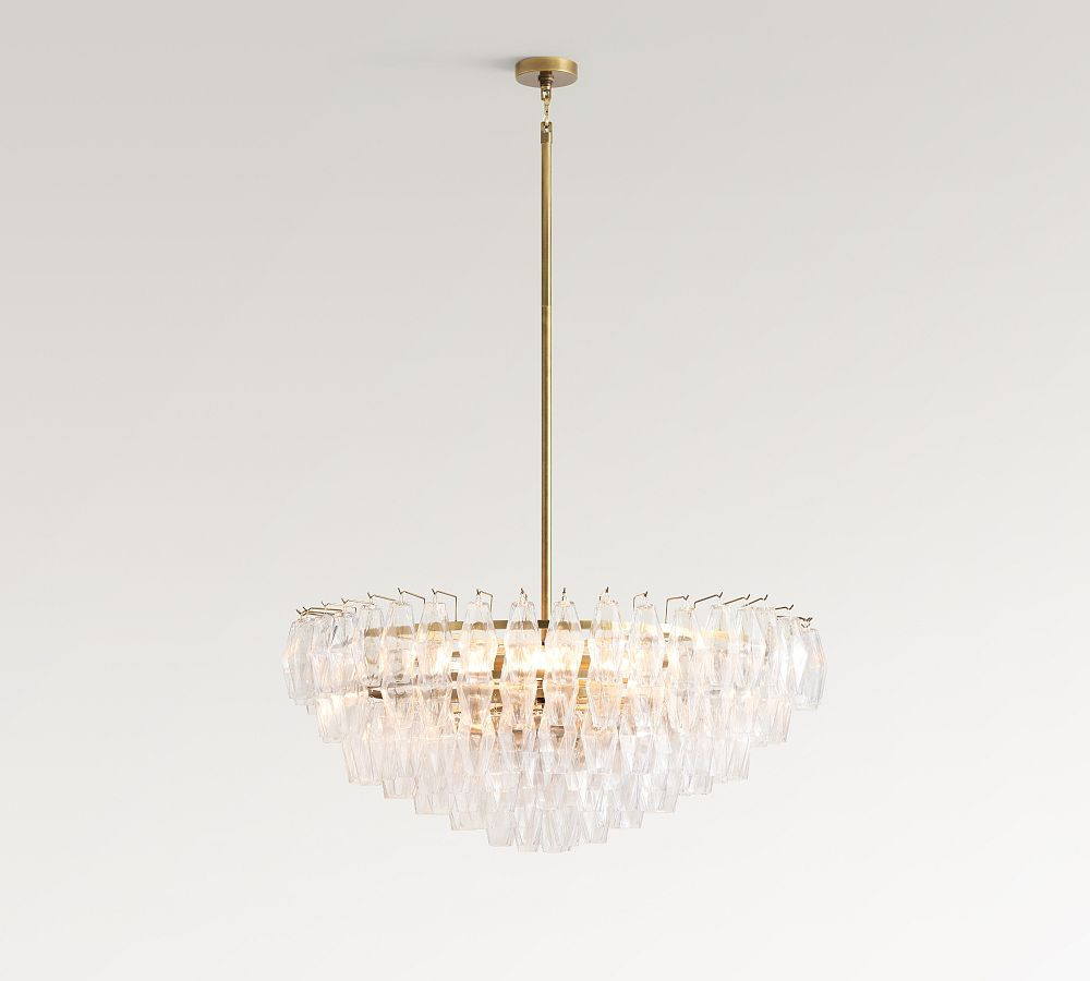 Florence Crystal Round Chandelier (29"-38") | Pottery Barn (US)
