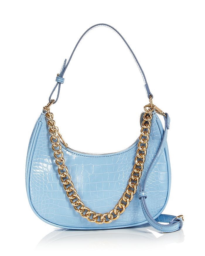 AQUA Embossed Shoulder Bag - 100% Exclusive Handbags - Bloomingdale's | Bloomingdale's (US)