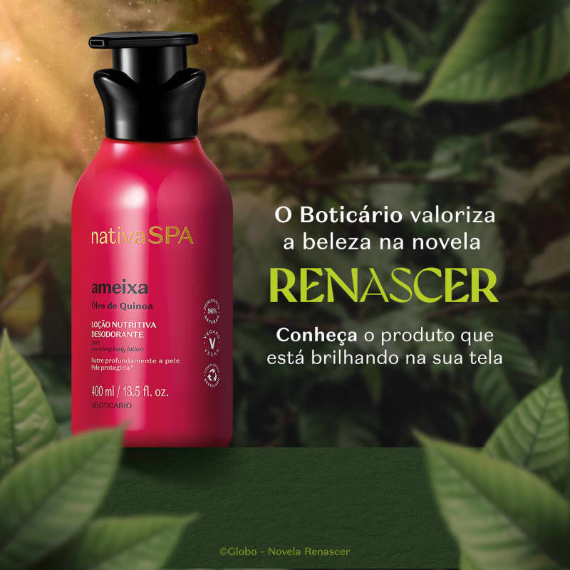 Loção Hidratante Desodorante Corporal Nativa SPA Ameixa 400ml | oBoticario (BR)