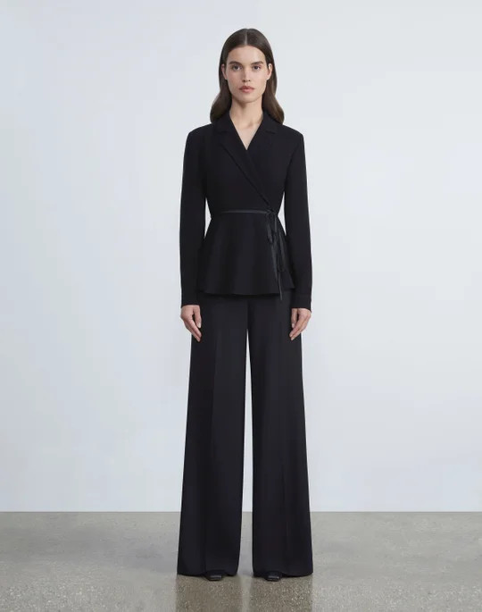 Responsible Wool Double Face Thames Pant | Lafayette 148 NY