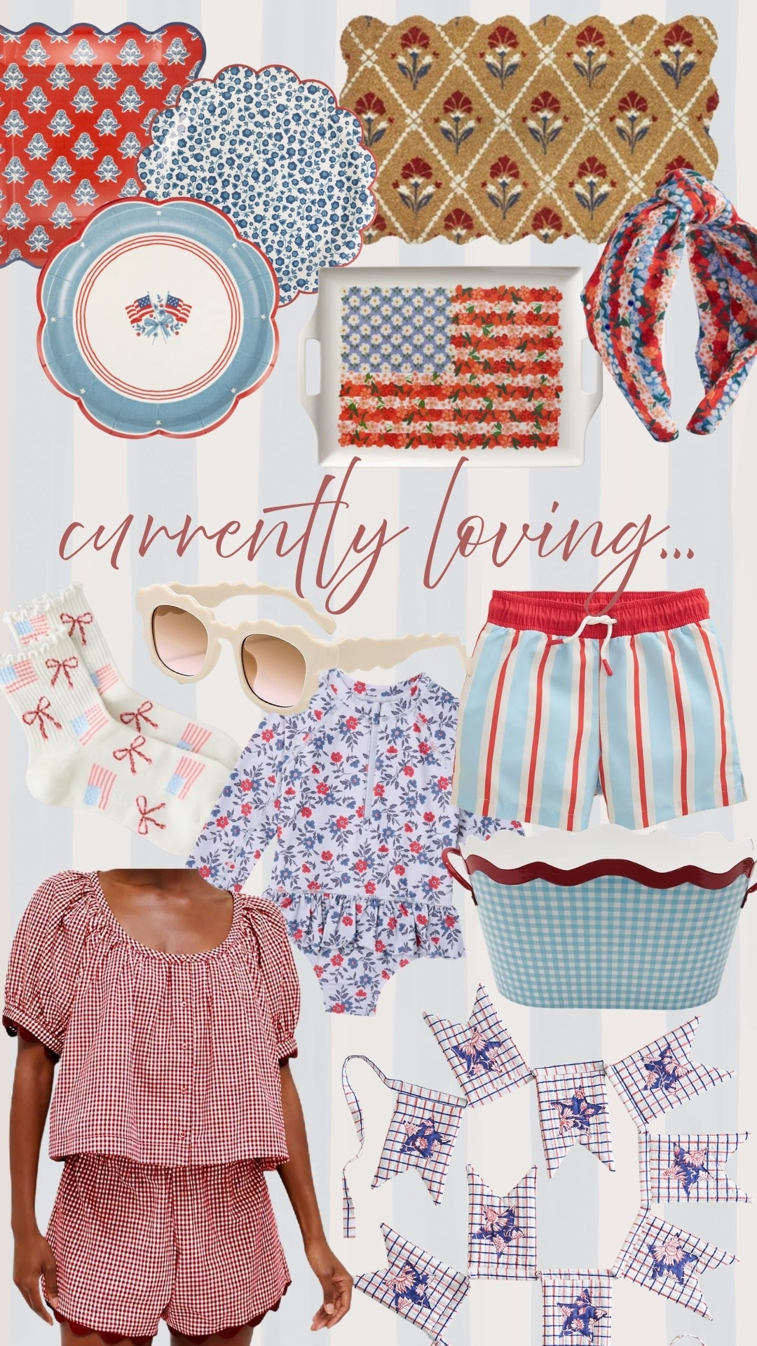 Currently loving! 

THEBLOOMINGNEST fashion home decor my minds eye Amazon swim Anthropologie Fourth of July Americana

#LTKSeasonal #LTKHome