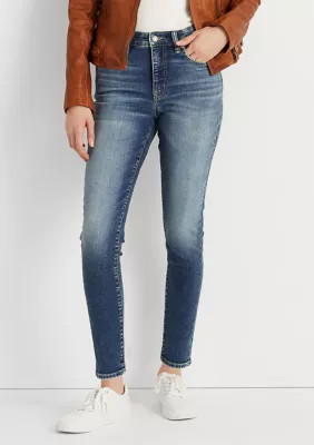 Lauren Ralph Lauren Women's High-Rise Skinny Ankle Jeans, 2 | Belk