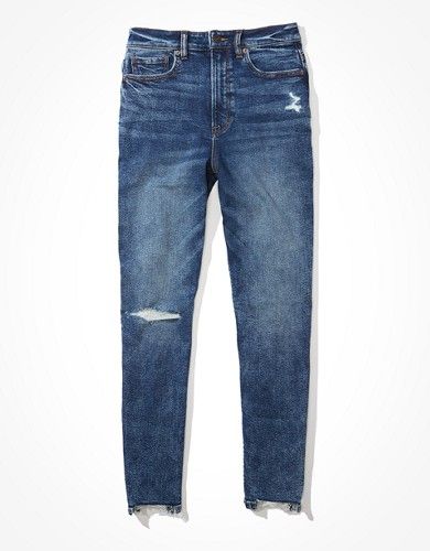 AE Stretch Highest Waist Mom Jean | American Eagle Outfitters (US & CA)
