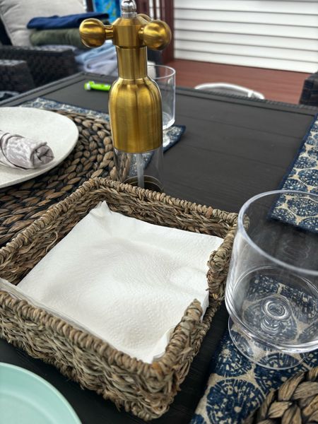 Outdoor dining 
Salt pepper kitchen items 
Home decor 
Hosting 

Napkin holder and glasses are @myabodebox save 10% with hellobrittany10

#LTKFindsUnder50 #LTKFindsUnder100 #LTKHome