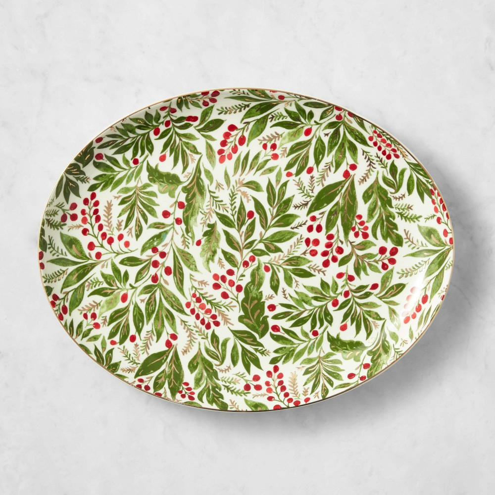 Noel Berry Oval Platter | Williams-Sonoma