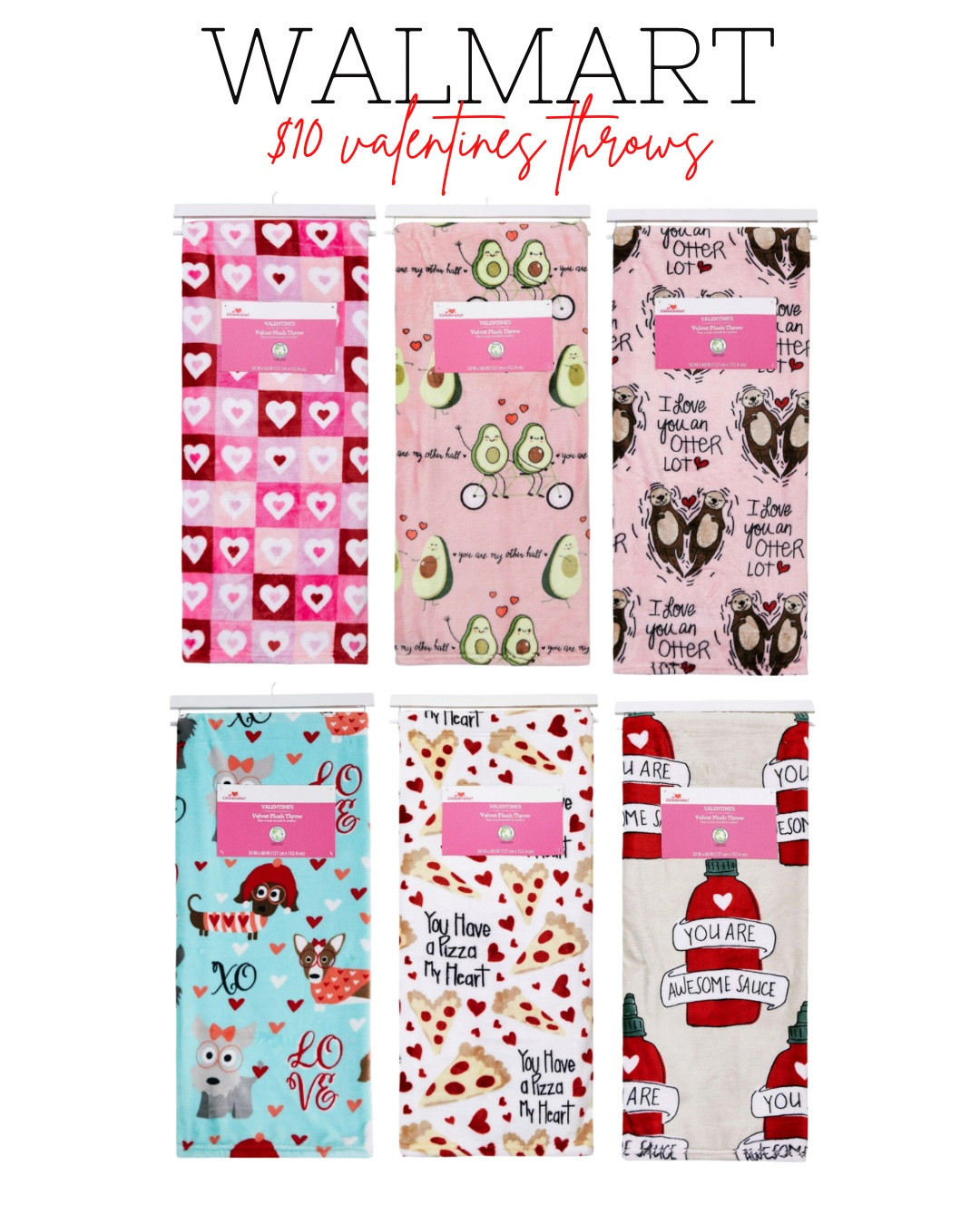 $10 Valentine’s Day throws! 







Walmart. Walmart fashion. Walmart style. Valentine’s Day. Vdsy. Valentines blanket. Valentines decor. Vday decor. Valentines finds. Throw blankets. Heart blanket. Walmart home. 

#LTKhome #LTKSeasonal #LTKHoliday