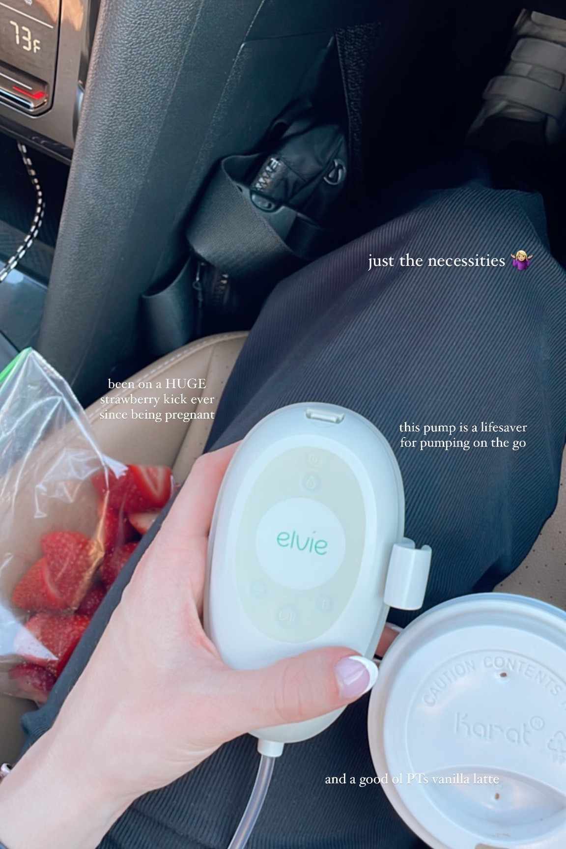Elvie pump that I use on the go! 

#LTKbaby #LTKfamily