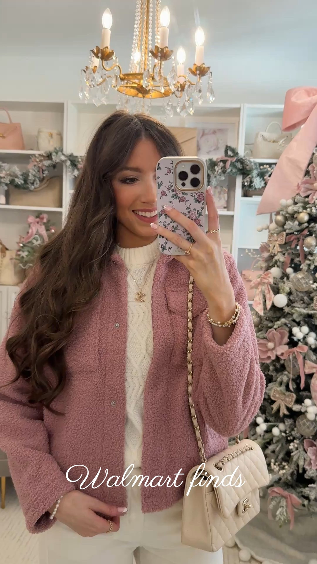 Walmart Sherpa jacket!! It’s fleece lined and so cozy! 🫶🏼 true to size 

#LTKSeasonal #LTKHoliday #LTKSaleAlert