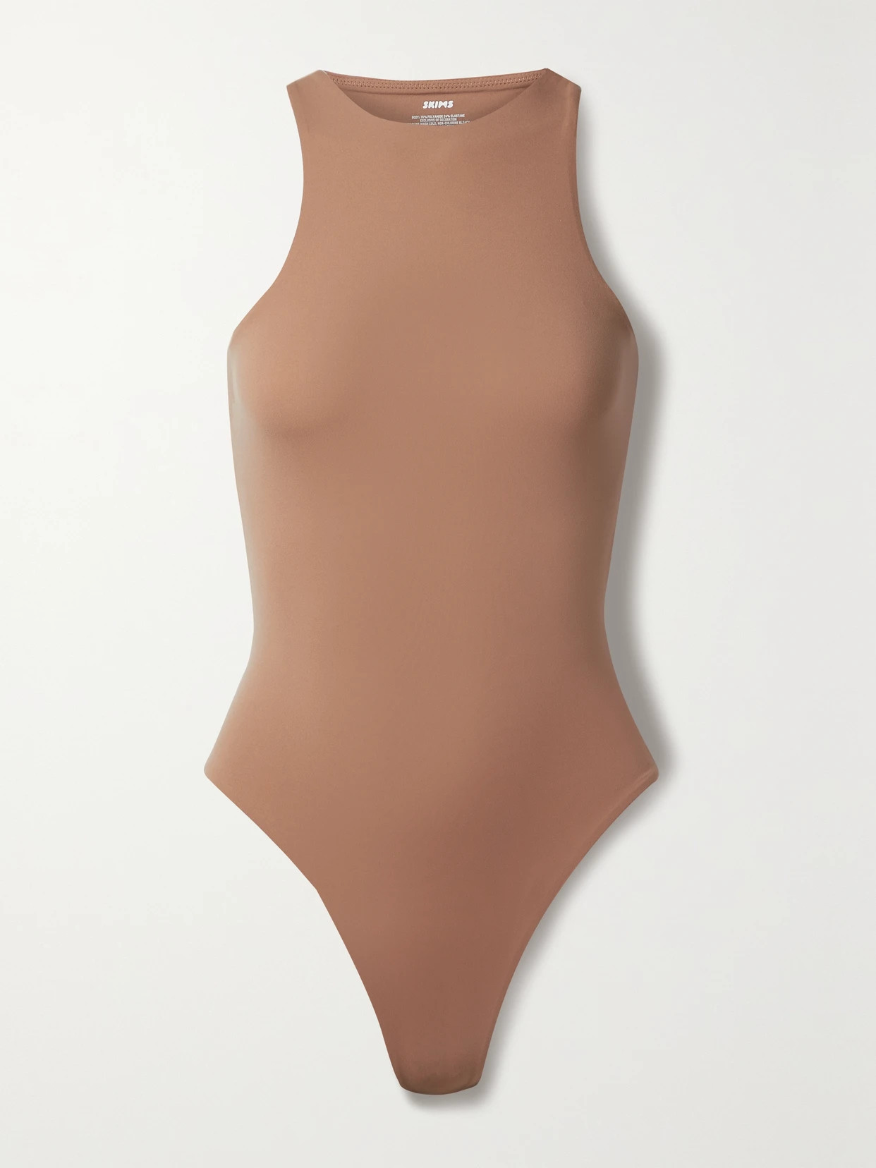 SKIMS - Fits Everybody High Neck Bodysuit - Sienna | NET-A-PORTER (US)