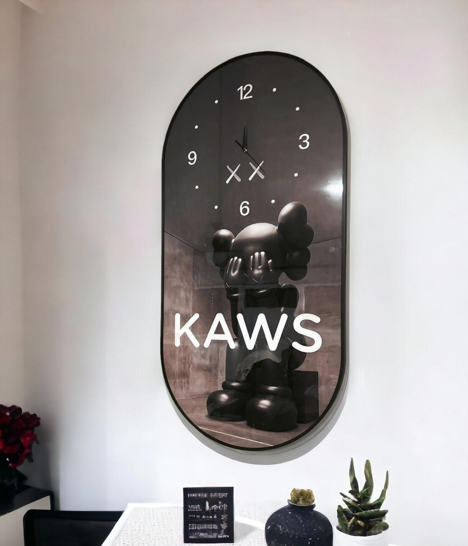 Kaws-inspired Customized Wall Clock, 2025 New Year Wall Clock for Living Room, Custom KAWS Home O... | Etsy (US)