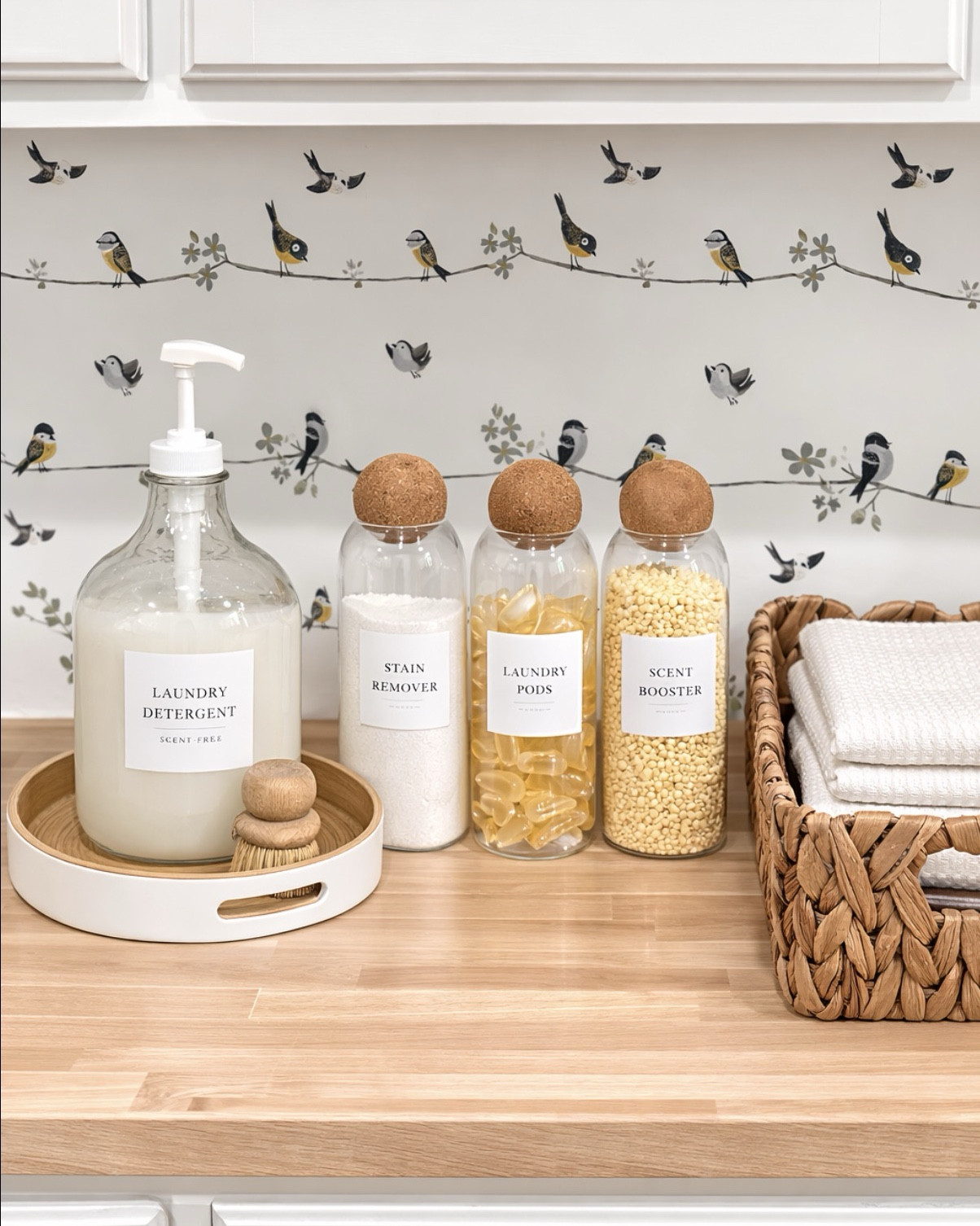 Laundry Room Storage Favorites

Creating a simple system for our laundry room made this space so much easier to use every day. I love keeping our laundry essentials in clear jars with labels so everything is easy to find and still looks clean and organized.

I linked the glass jars, labels, tray, baskets, and a few of my favorite laundry products here. These are the pieces that have held up well for us and make the space feel calm and functional.

If you’re organizing a laundry room, this setup has worked really well for our family.

Everything is linked here.

#LTKmomlife #LTKHome #LTKdayinmylife