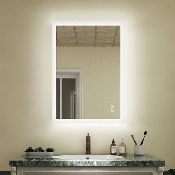 Amis Modern Frameless Lighted Bathroom Mirror | Wayfair North America