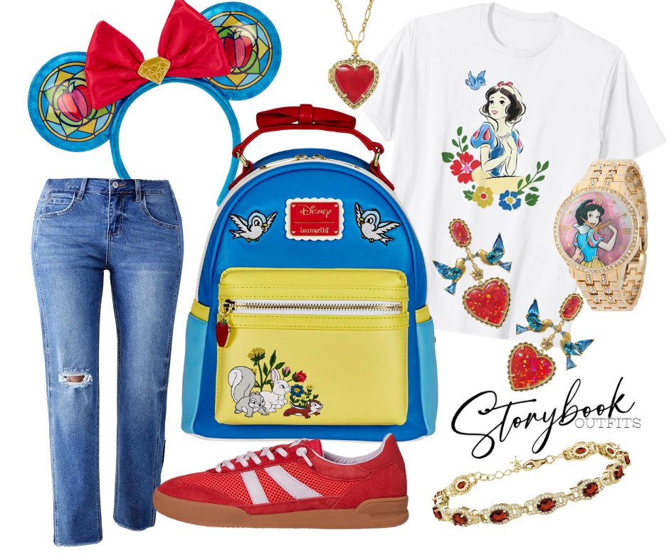 This Snow White look is giving classic fairytale magic 🍎💙💛 From the sweetest forest-friend details to ruby-red touches, this outfit is perfect for your next Disney day, princess brunch, or cozy castle stroll. 🏰✨
Mirror, mirror on the wall… is this the fairest Disneybound of all? 

 #LTKStyleTip 

#LTKTravel