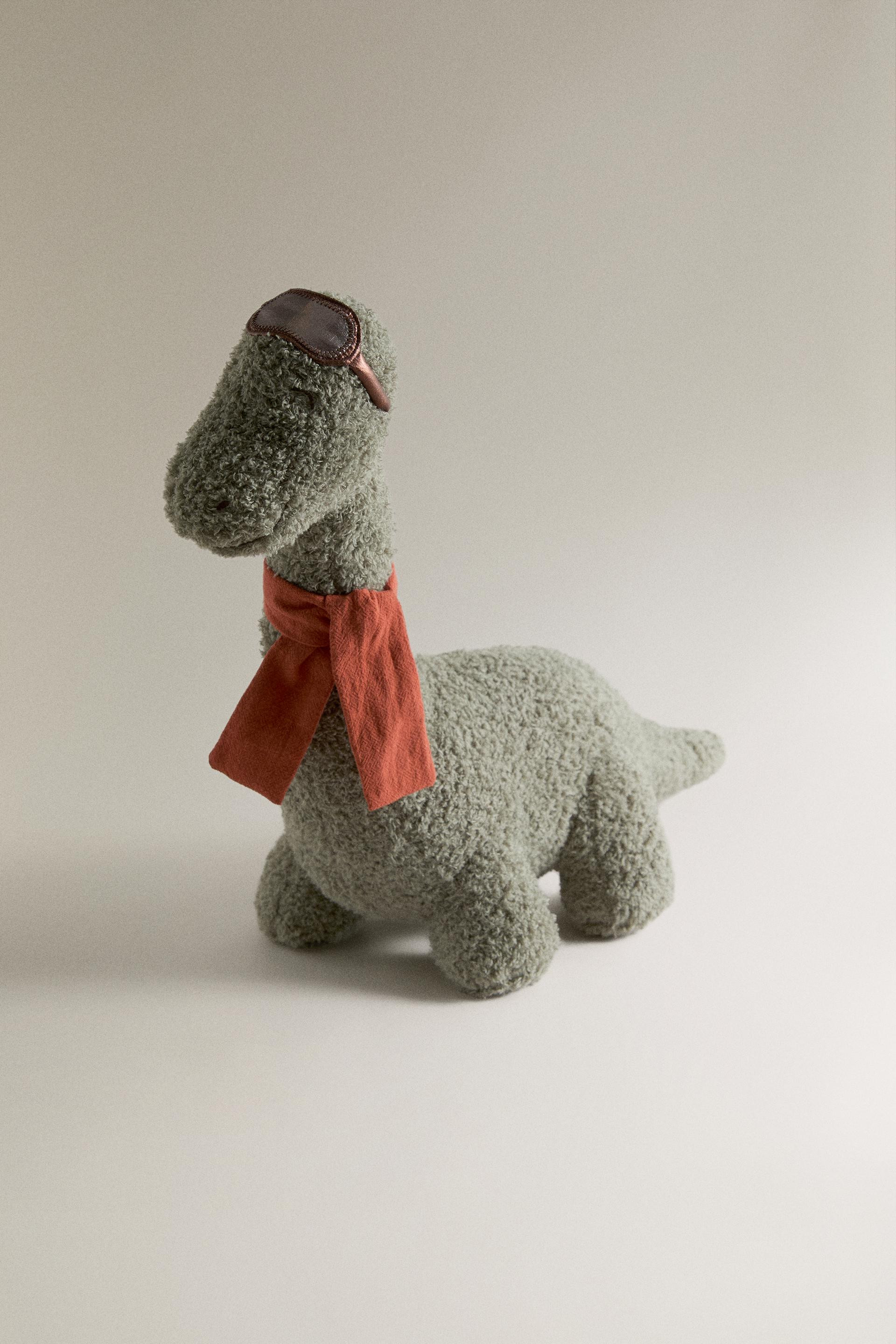 KIDS' DINOSAUR SCARF PLUSH TOY - Green - ONE SIZE ONLY | Zara US