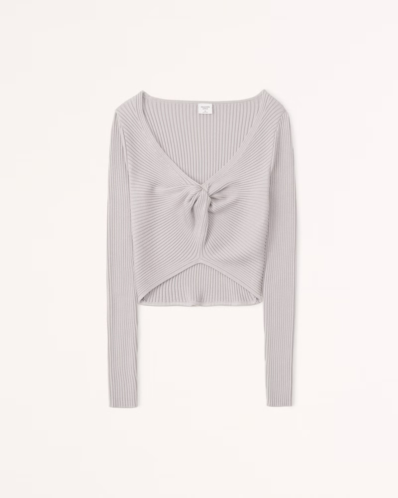 Women's Twist-Front Sweater Top | Women's Tops | Abercrombie.com | Abercrombie & Fitch (US)