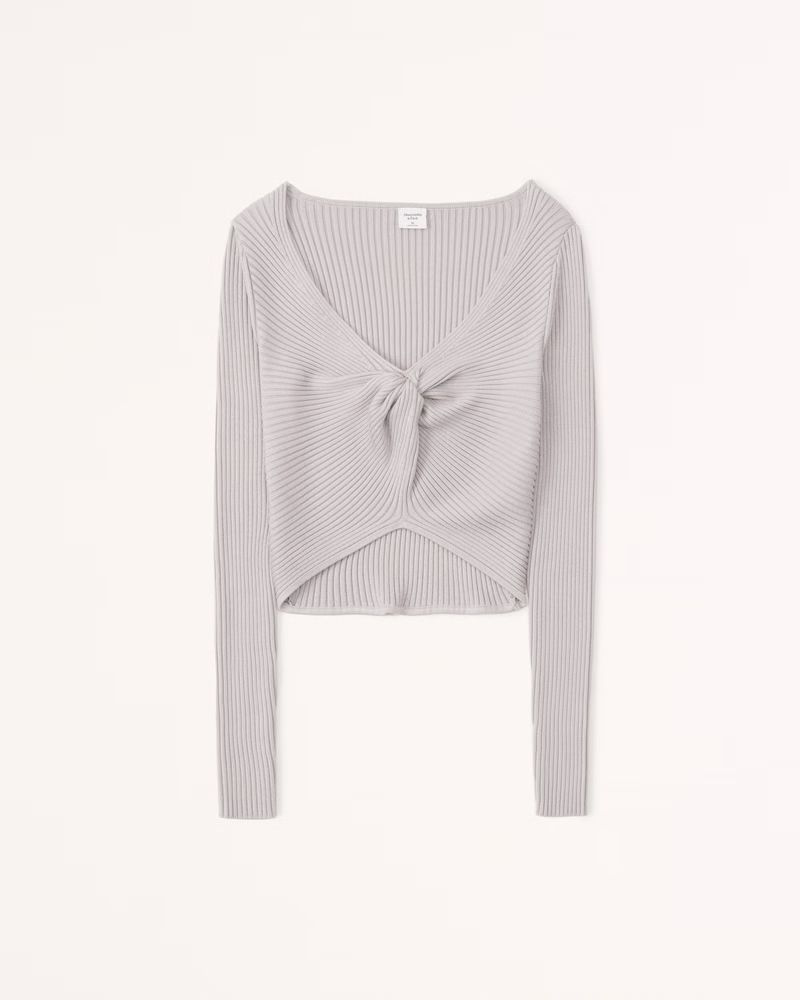 Twist-Front Sweater Top | Abercrombie & Fitch (US)