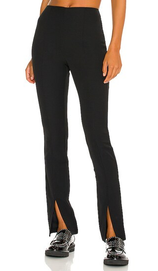 Jenny Slit Front Pant in Black | Revolve Clothing (Global)
