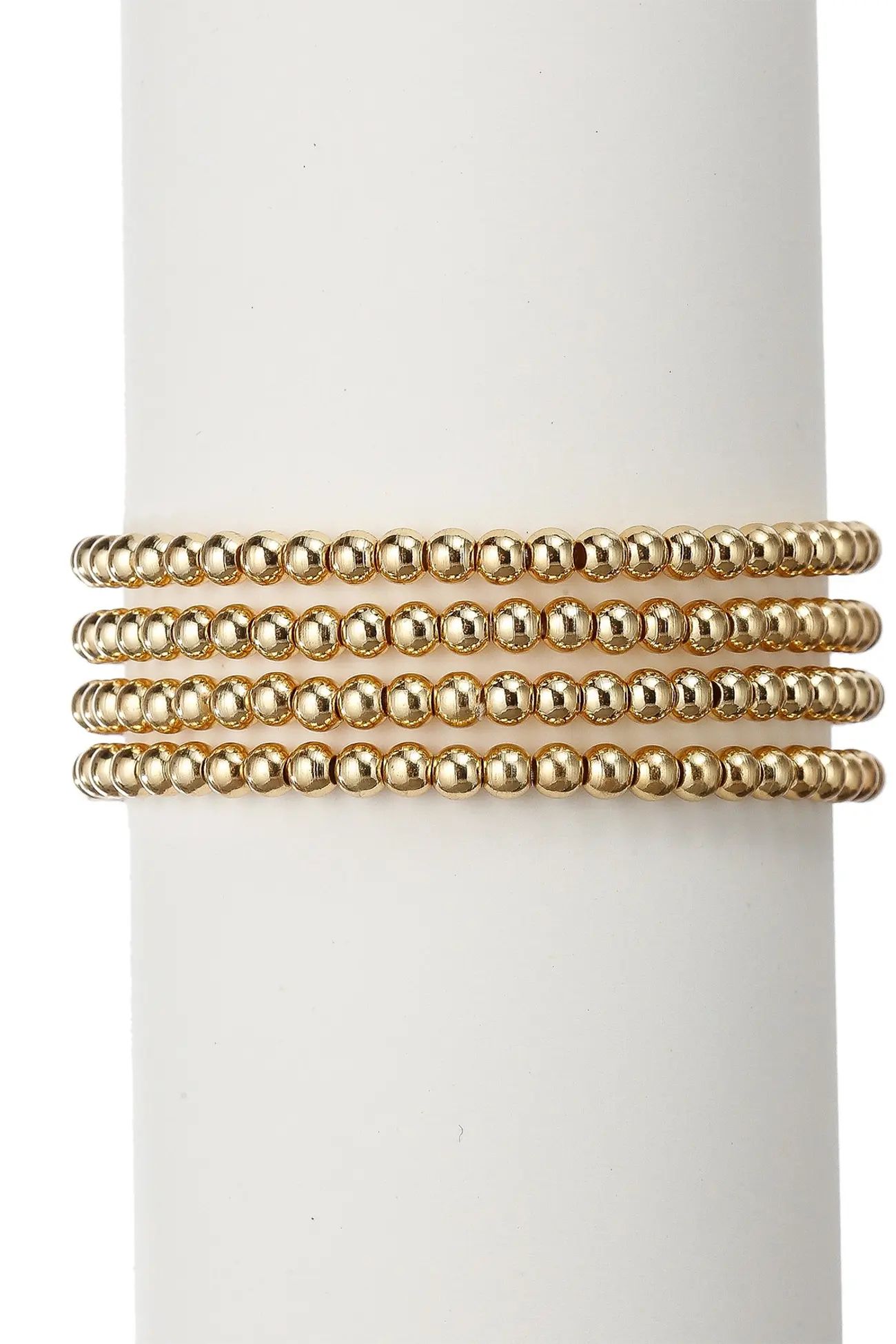 Eye Candy Los Angeles | 18K Gold Plated Beaded Stretch Ball Bracelet set | Nordstrom Rack | Nordstrom Rack