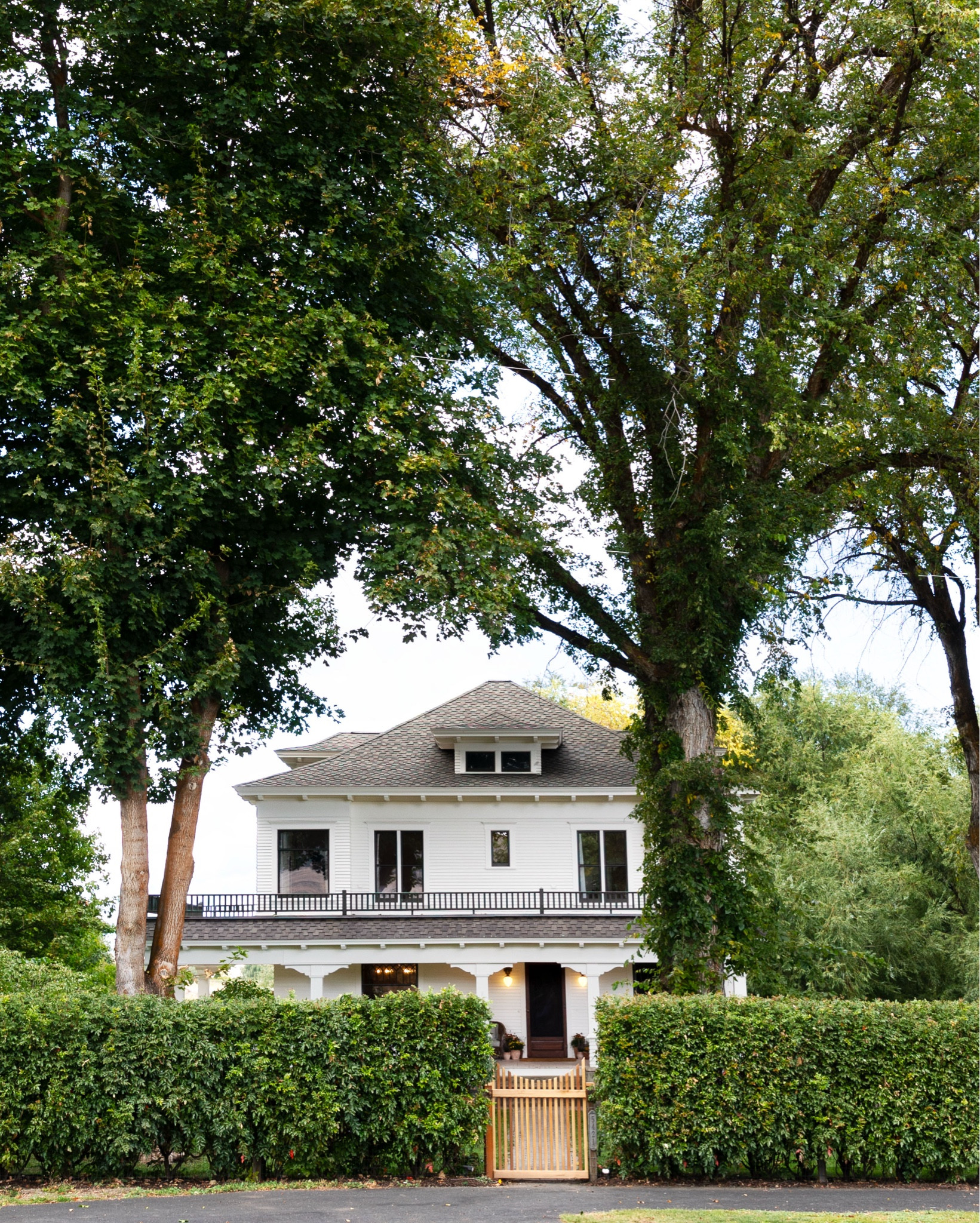 The Farmhouse ✨ For this historic home, we opted for classic details in traditional colors and finishes. Paint color is SW Dover White with SW Laurel Woods on the windows 

#LTKHome