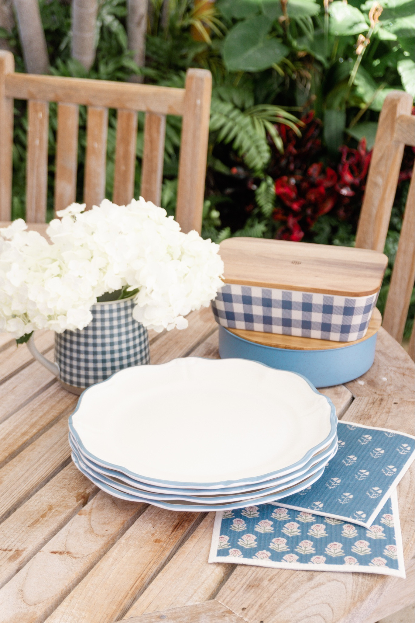 Blue & White Haul From Target 💙 Studio McGee Blue & White Melamine Dinner Plates 💙 Swedish Dishcloths 💙 Hearth & Hand with Magnolia Gingham Stoneware Pitcher in Blue & White 💙 Light Blue Salad Bento Box 💙 Hearth & Hand with Magnolia Gingham Food Storage Box 

#LTKunder100 #LTKunder50 #LTKhome
