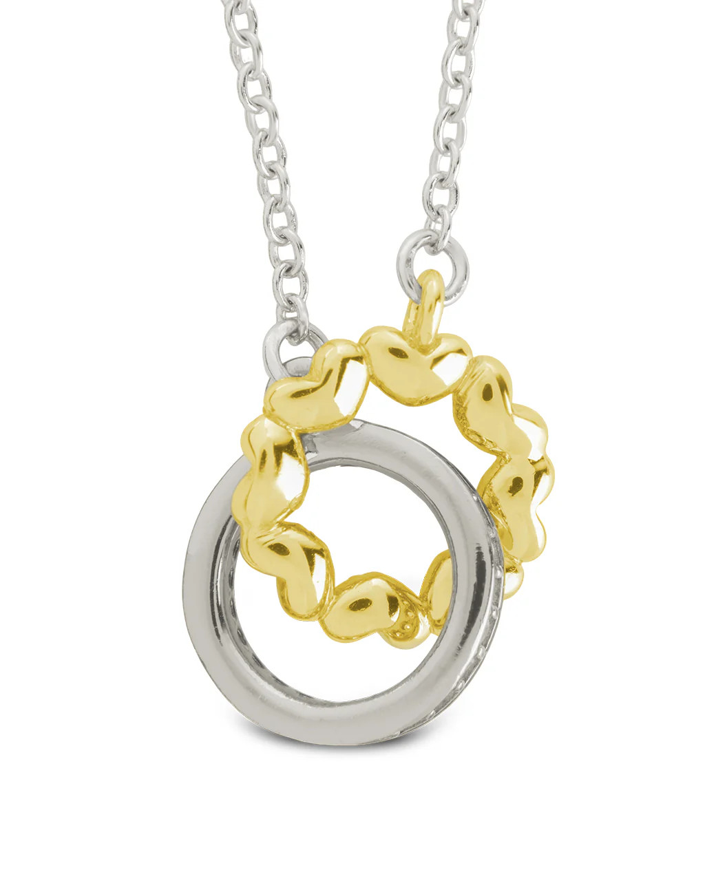 Sterling Silver Interlocking Heart Charm Necklace | Sterling Forever