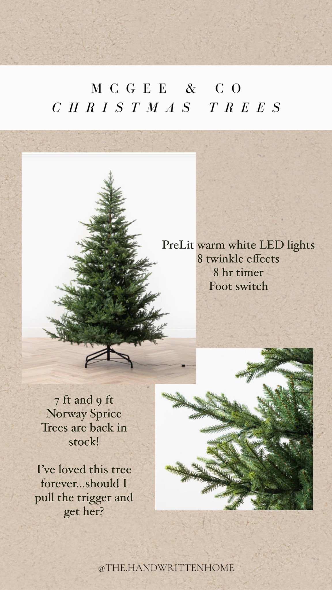 McGee & Co 9 foot Christmas Norway Spruce Tree

Prelit Christmas tree
7 foot Christmas tree
9 foot Christmas tree
Holiday decor
Studio McGee

#LTKhome #LTKsalealert #LTKSeasonal