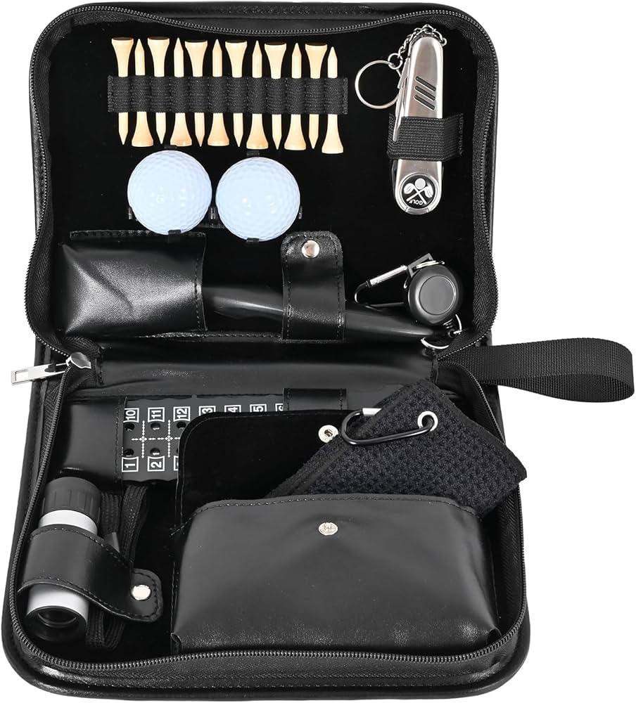 Flyroom Golf Gifts for Men and Women,Golf Gifts Accessories Set Including Luxury Leather Case, Go... | Amazon (US)