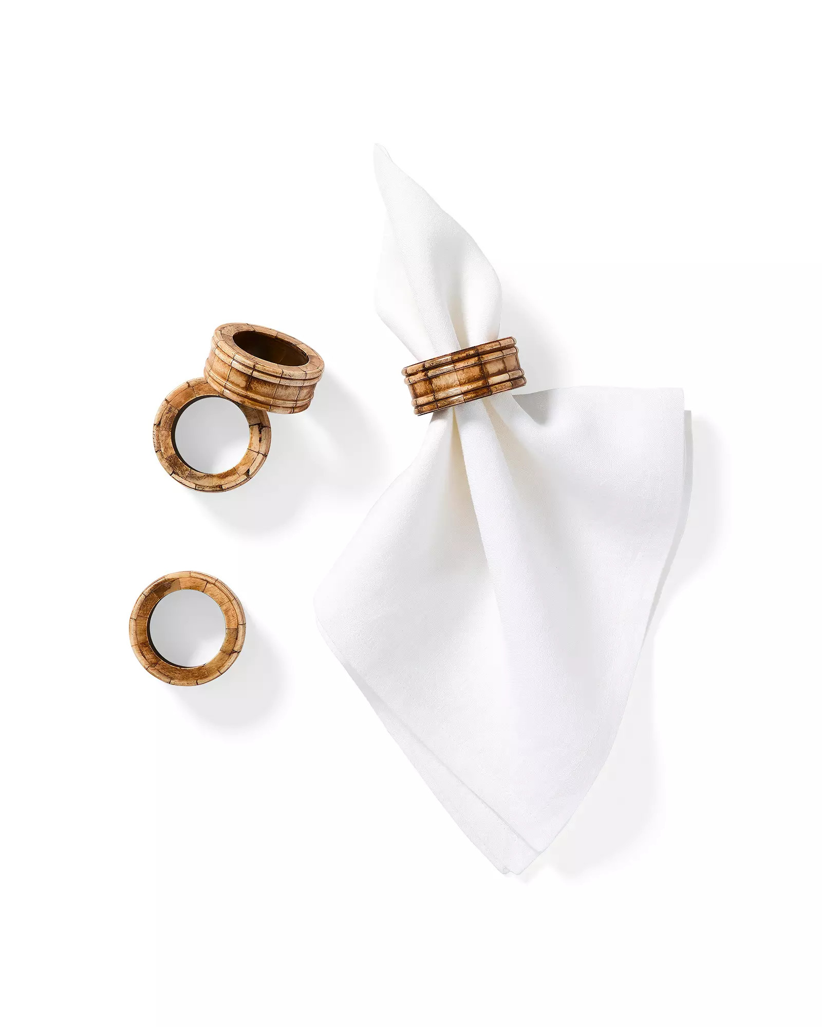Reed Bone Napkin Rings (Set of 4) | Serena and Lily