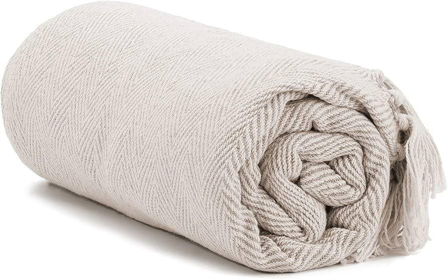 Americanflat 50x60 Throw Blanket - Soft and Breathable Cotton Throw Blanket for Couch, Bed, Chair... | Amazon (US)