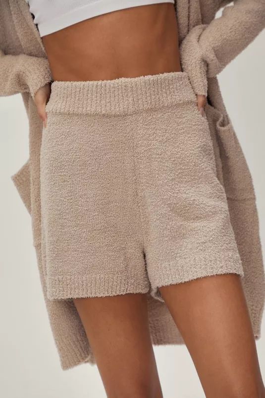 Knitted High Waisted Lounge Shorts | Nasty Gal (US)