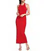 GB Halter Neck Knit Maxi Dress - S | Dillard's