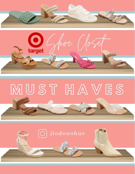 Spring shoe lineup at Target! Could they be any cuter?! How many shoes is too many bc I want them all!😍#target #targetstyle #shoes 

#LTKSeasonal #LTKunder50 #LTKshoecrush
