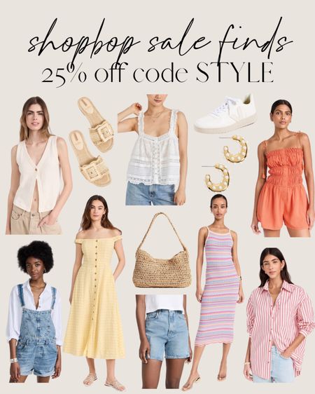 Shopbop sale finds 🙌🏻🙌🏻
20% off code STYLE

earrings, spring top, vest, summer dress, overalls, romper spring style 

#LTKstyletip #LTKitbag #LTKsalealert