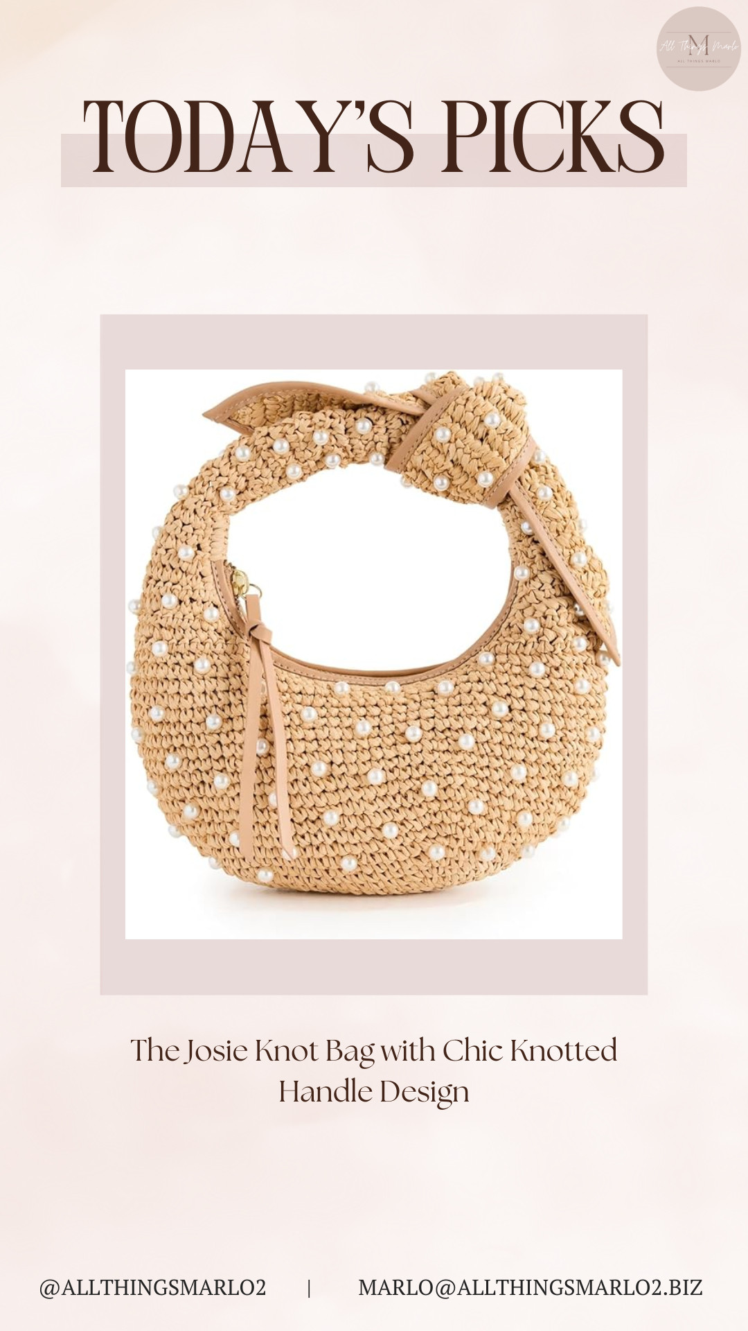 The Josie Knot Bag with Chic Knotted Handle Design 

 #LTKootd #LTKWorkwear #LTKTravel