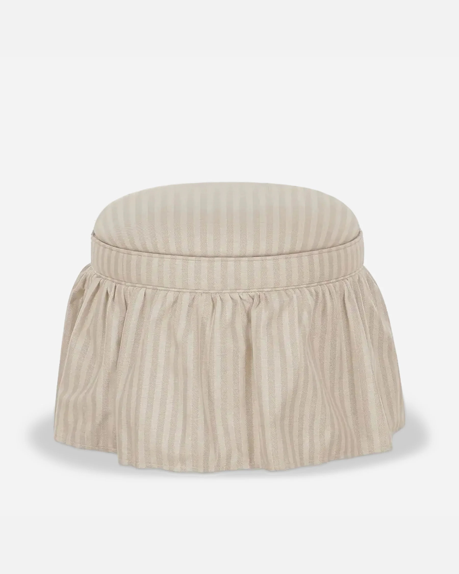 Margaux Skirted Storage Ottoman | The Vintage Rug Shop